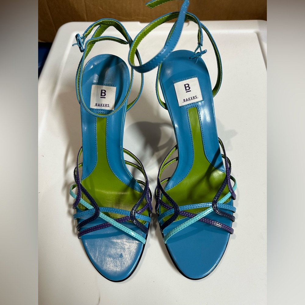 Never worn Bakers wrap around ankle sandals/heels